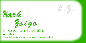 mark zsigo business card